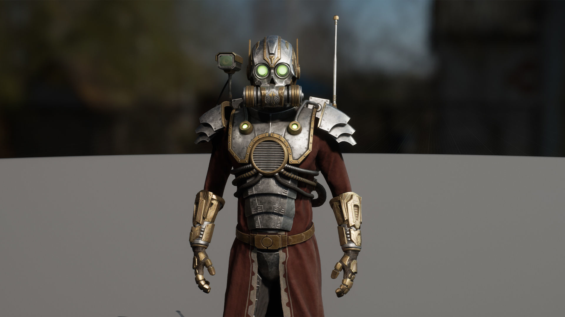 SciFi Cyborg Soldier Low-poly 3D model_9