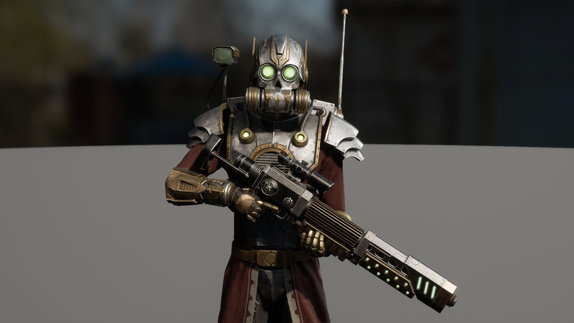 SciFi Cyborg Soldier Low-poly 3D model_13