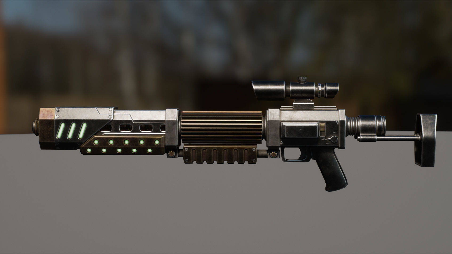 SciFi Cyborg Soldier Low-poly 3D model_25