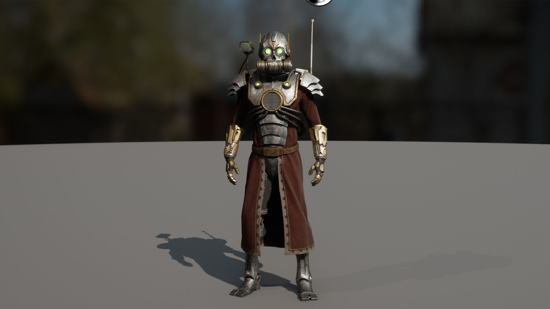 SciFi Cyborg Soldier Low-poly 3D model_10