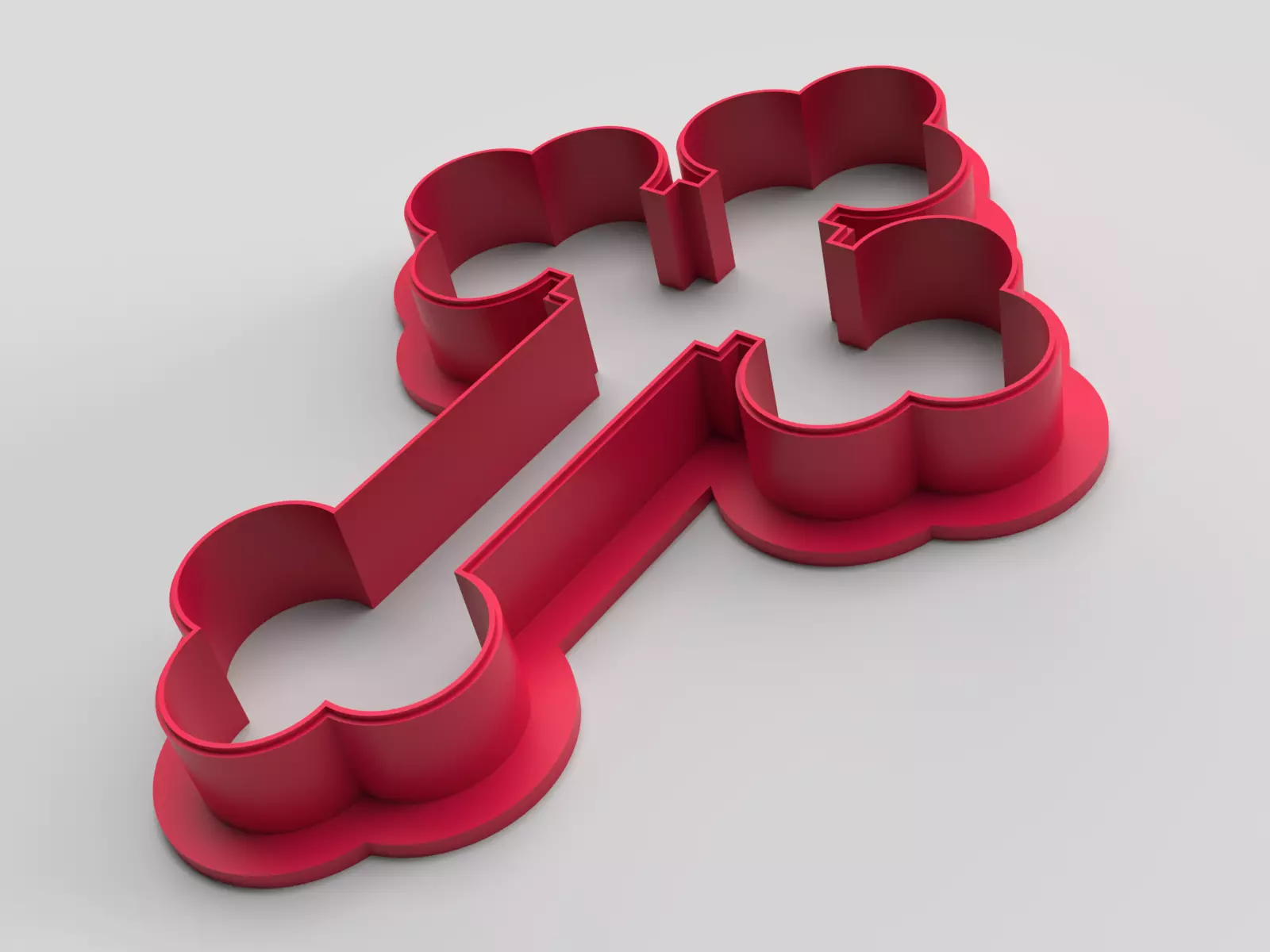 Cookie cutter - Cross 3D print model_0