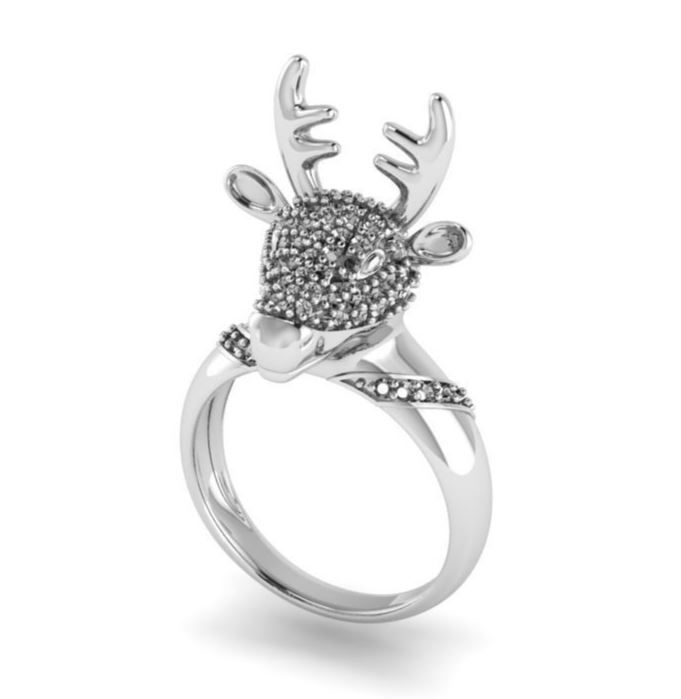 R-01 Deer Ring  3D print model_1