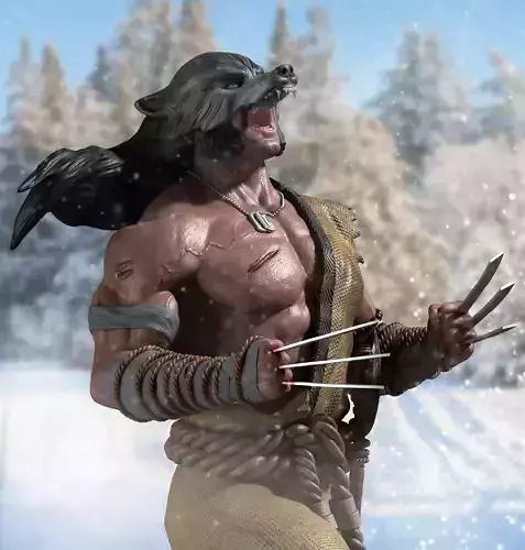 Wolverine 3D Print 3D print model