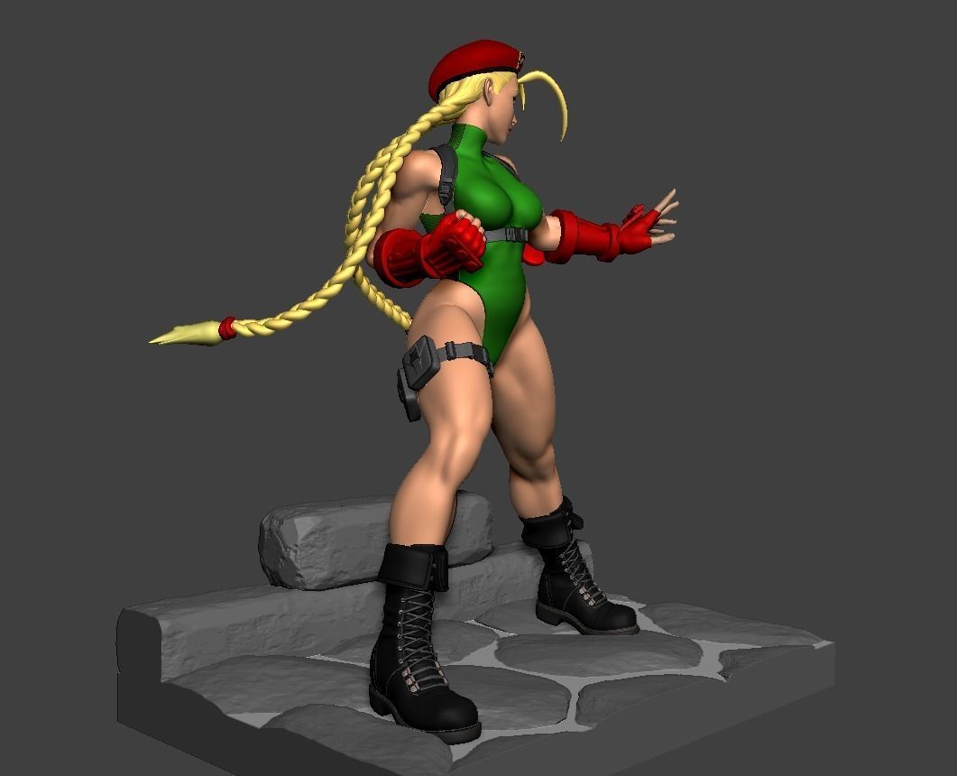 Cammy White Figure 3D print model_23