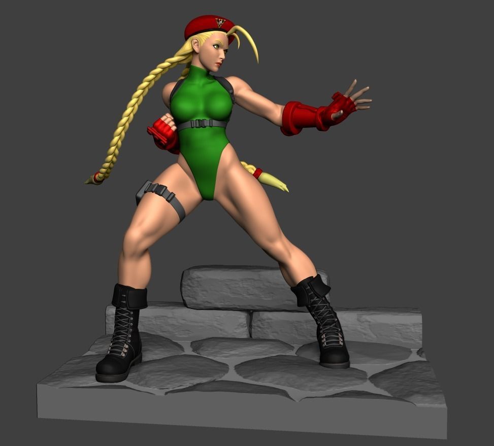 Cammy White Figure 3D print model_2