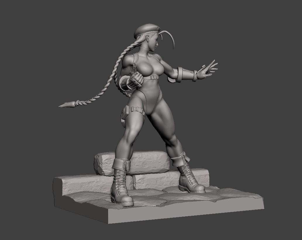 Cammy White Figure 3D print model_13