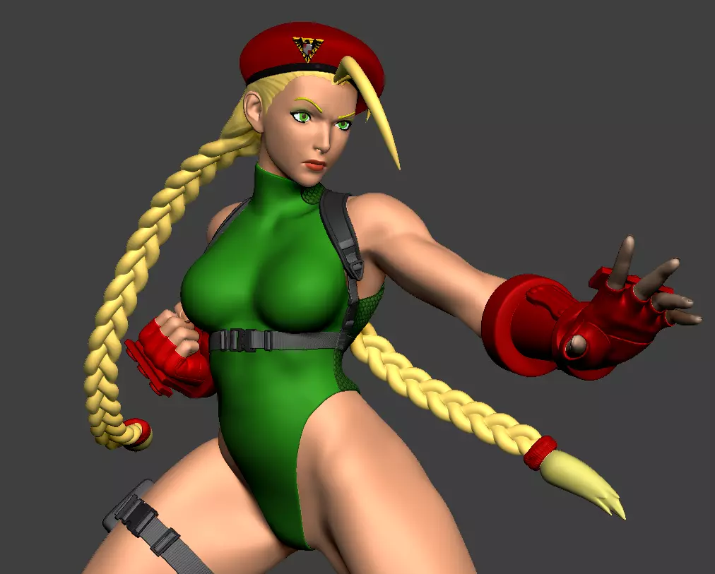 Cammy White Figure 3D print model_0