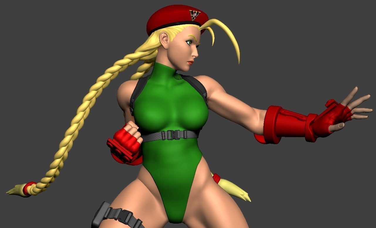 Cammy White Figure 3D print model_17