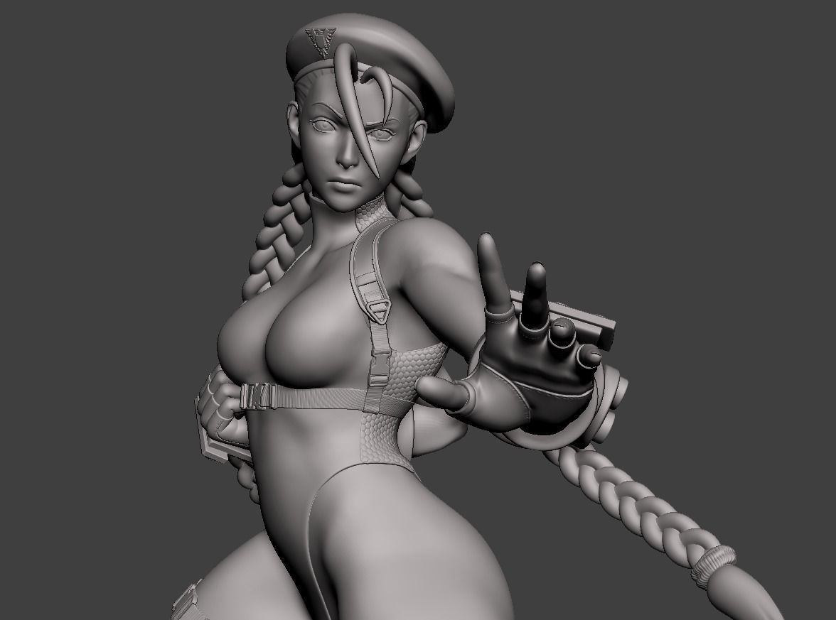 Cammy White Figure 3D print model_14