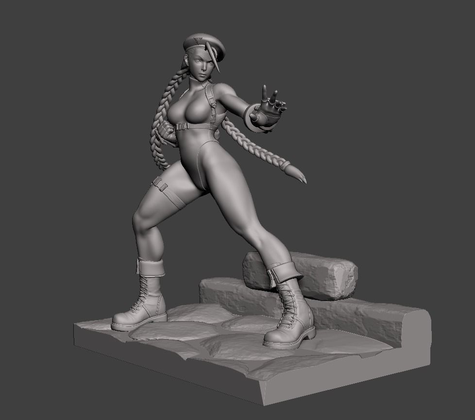 Cammy White Figure 3D print model_27