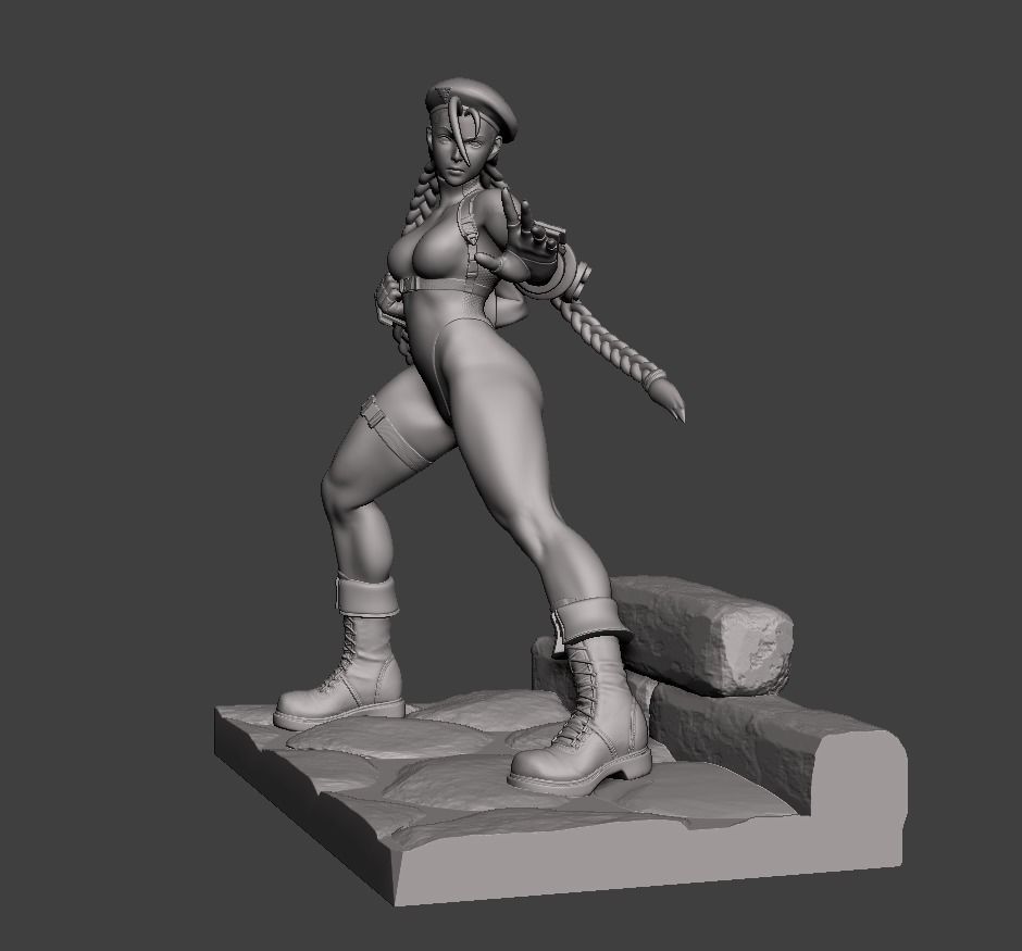 Cammy White Figure 3D print model_28