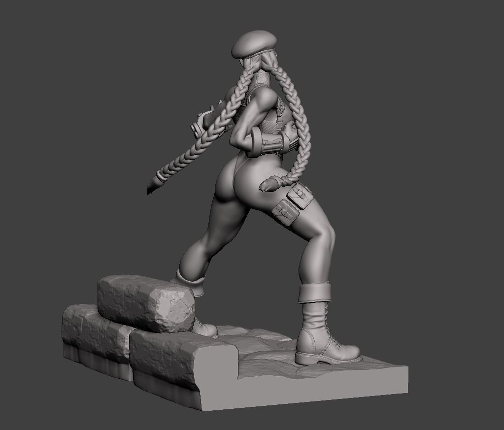 Cammy White Figure 3D print model_9