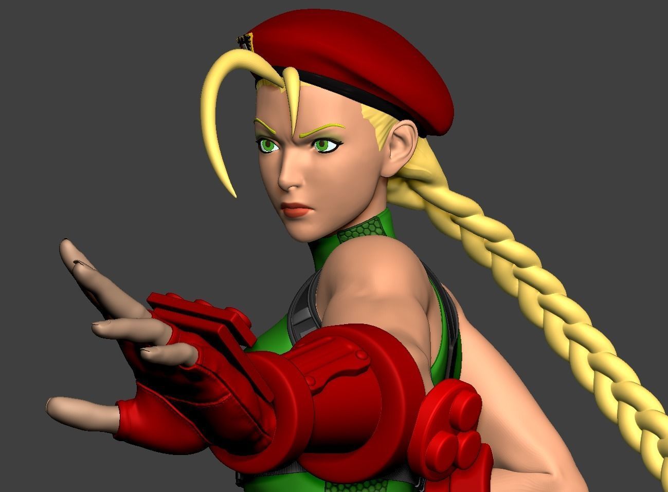 Cammy White Figure 3D print model_3