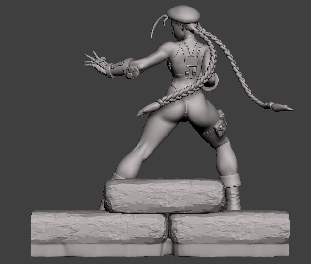 Cammy White Figure 3D print model_32
