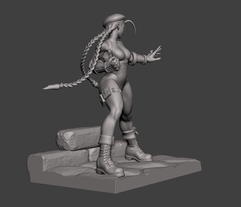 Cammy White Figure 3D print model_11