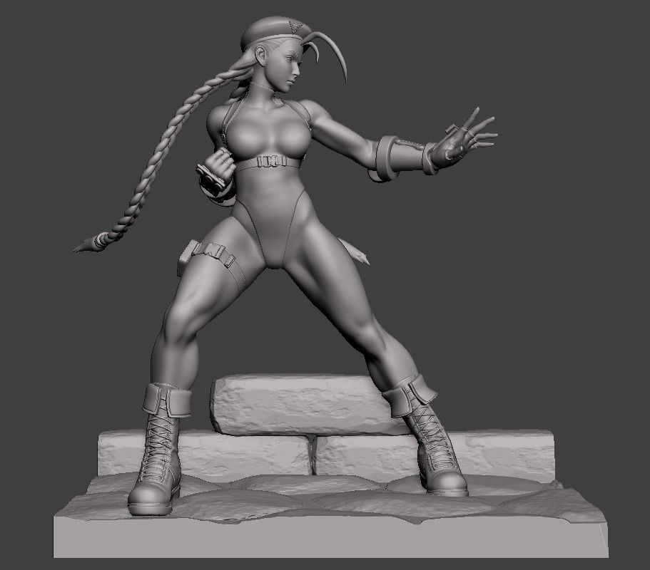 Cammy White Figure 3D print model_16