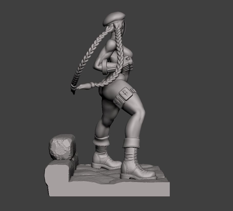 Cammy White Figure 3D print model_10