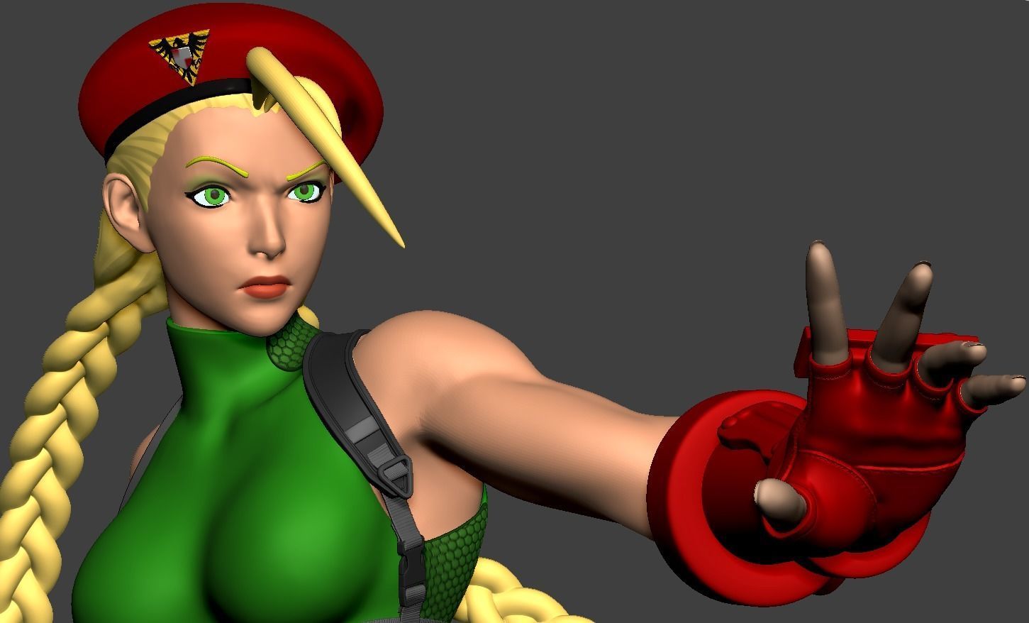 Cammy White Figure 3D print model_4
