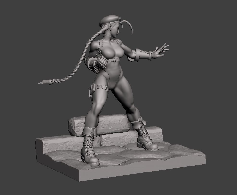 Cammy White Figure 3D print model_12