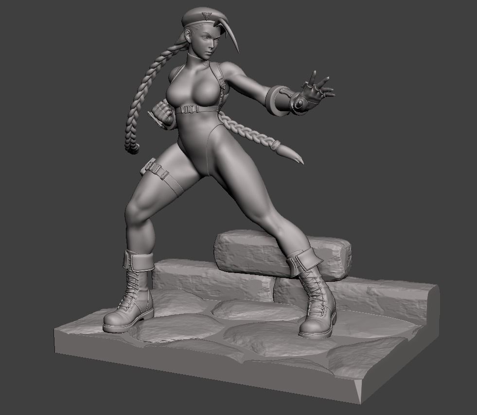 Cammy White Figure 3D print model_24