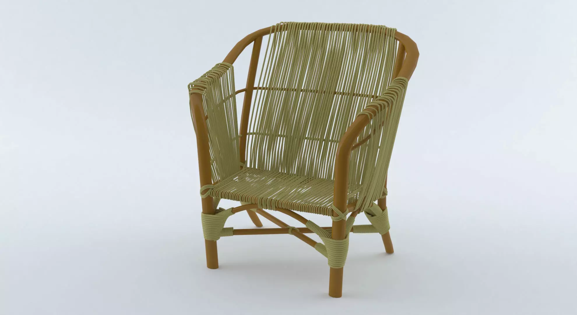 Wicker Chair Free 3D model