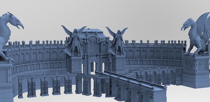 Baroque Palace Fantasy 3D model