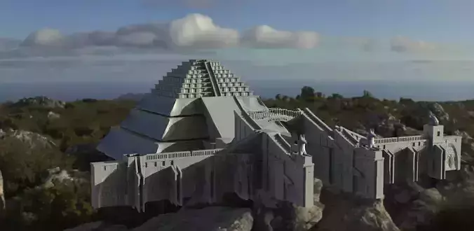 Egyptian Gateway 3D model