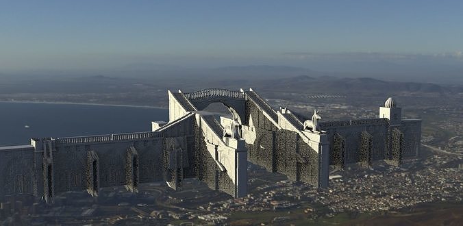 Egyptian gateway  stand alone model 3D model