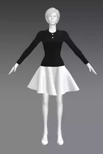 Woman Clothing A-Pose 475