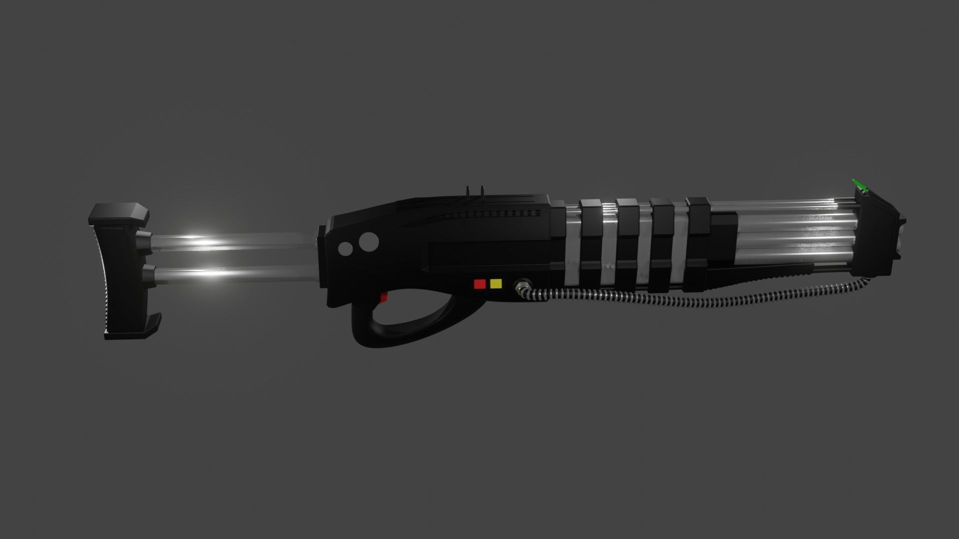 HAVOC200 Science Fiction Energy Rifle 3D model_2