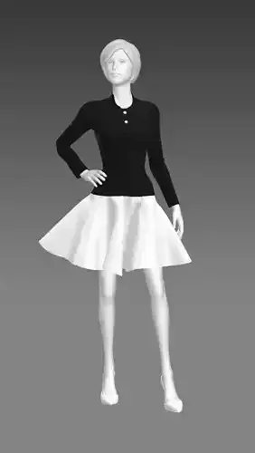 Woman Clothing Pose 477