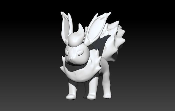 Flareon - Pokemon 3D Model 3D print model