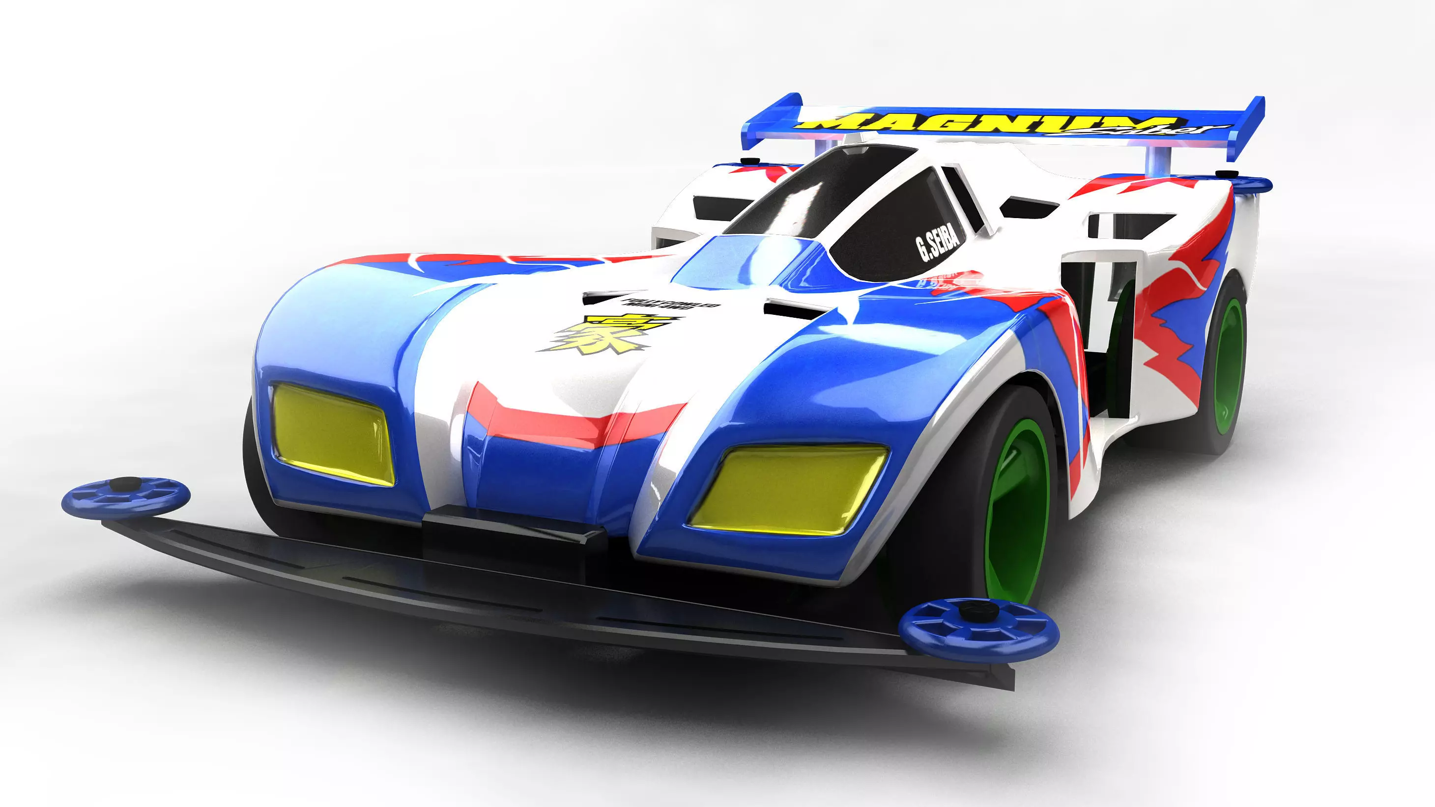 4WD CAR  racing 3D model-CFZS 3D model_0