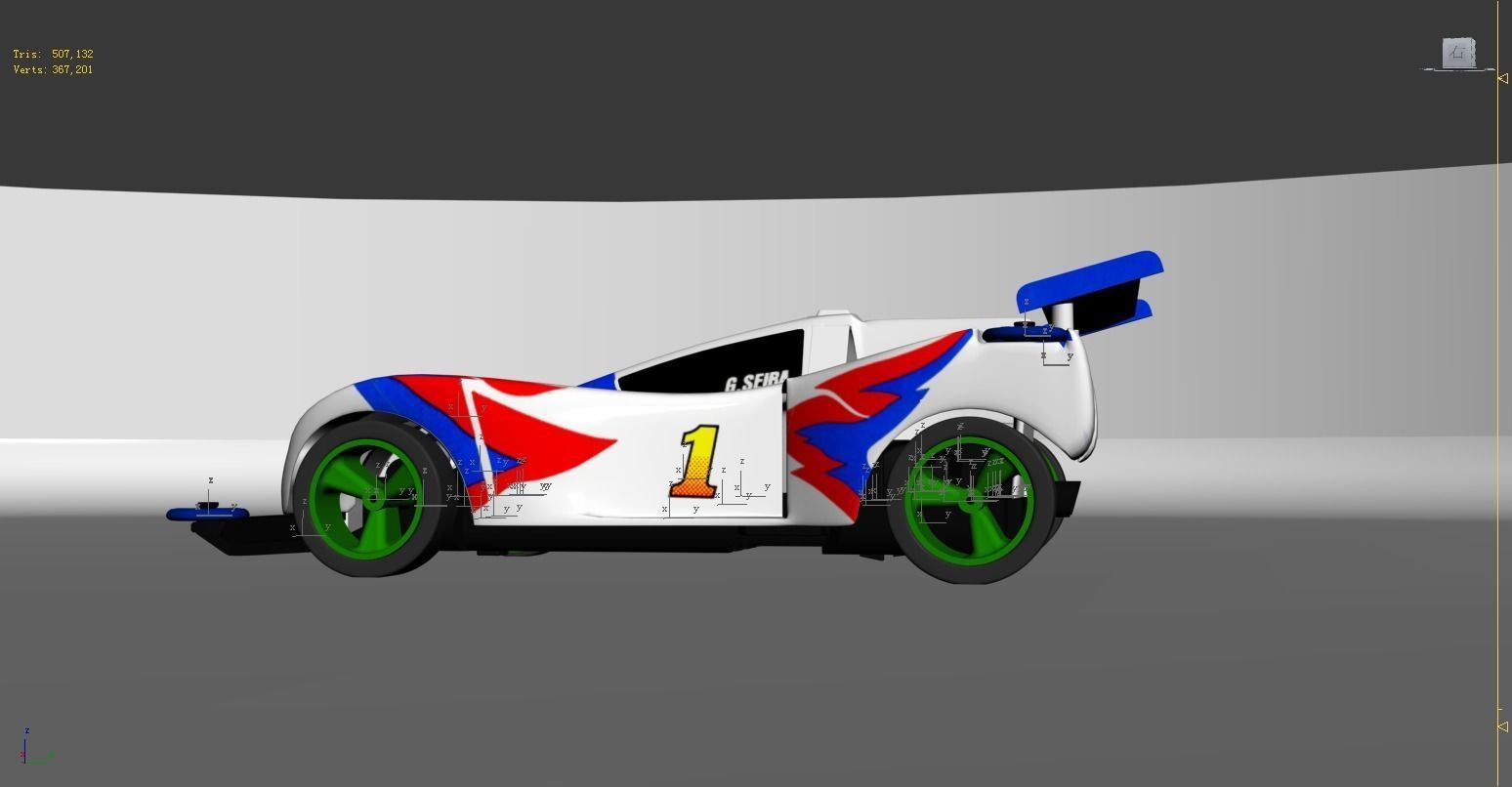 4WD CAR  racing 3D model-CFZS 3D model_8