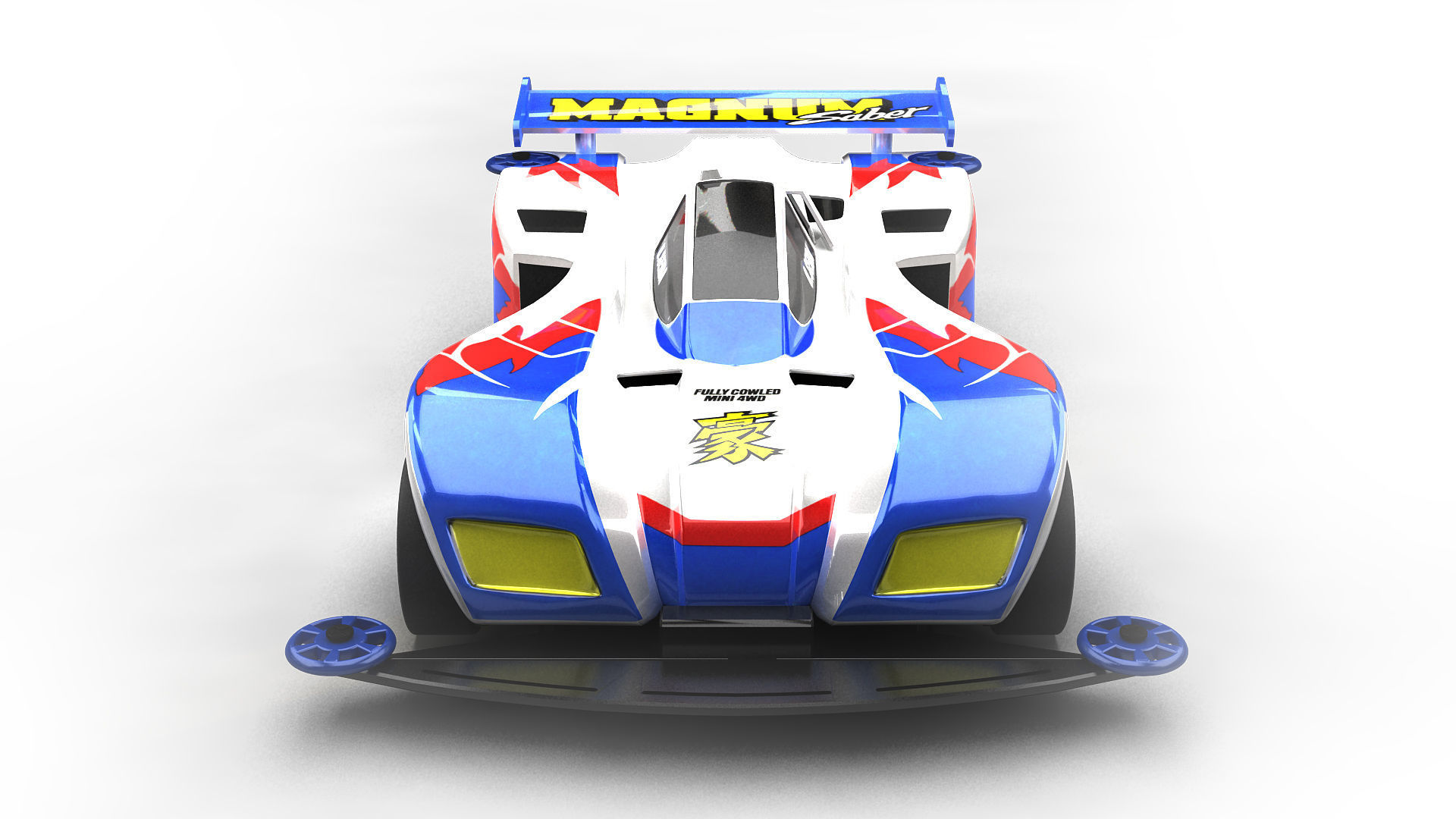 4WD CAR  racing 3D model-CFZS 3D model_1