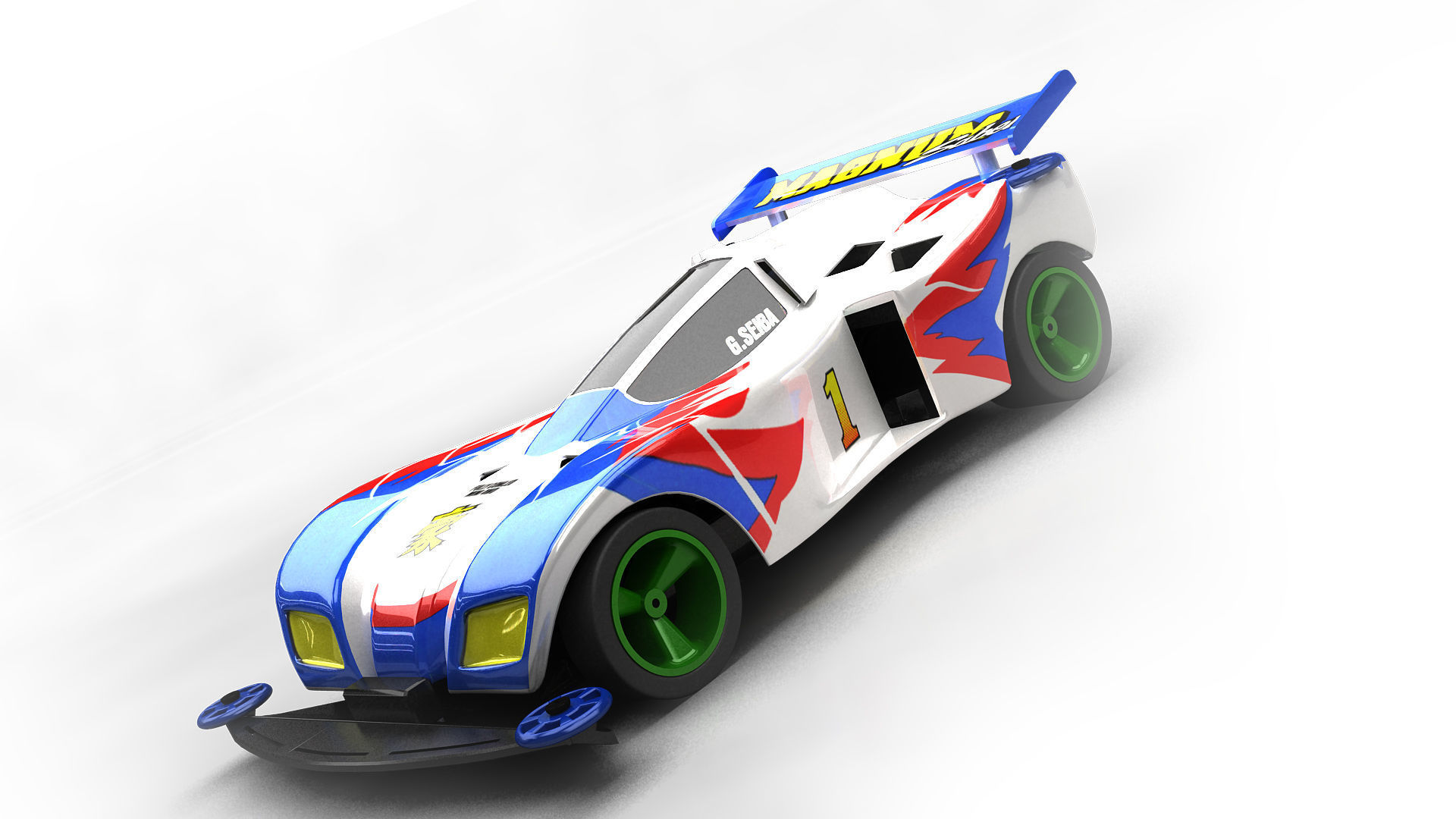 4WD CAR  racing 3D model-CFZS 3D model_2