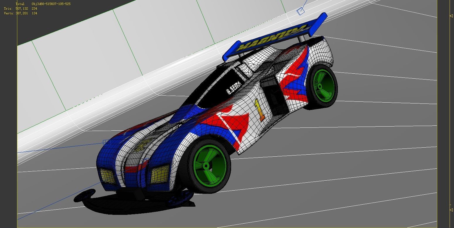 4WD CAR  racing 3D model-CFZS 3D model_5