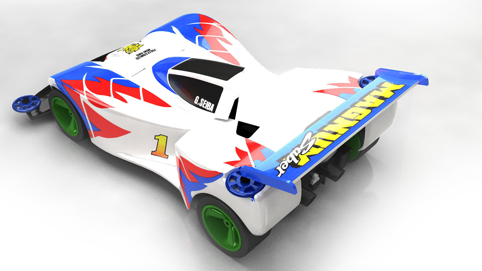 4WD CAR  racing 3D model-CFZS 3D model_3