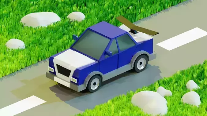Low Poly Racing Car