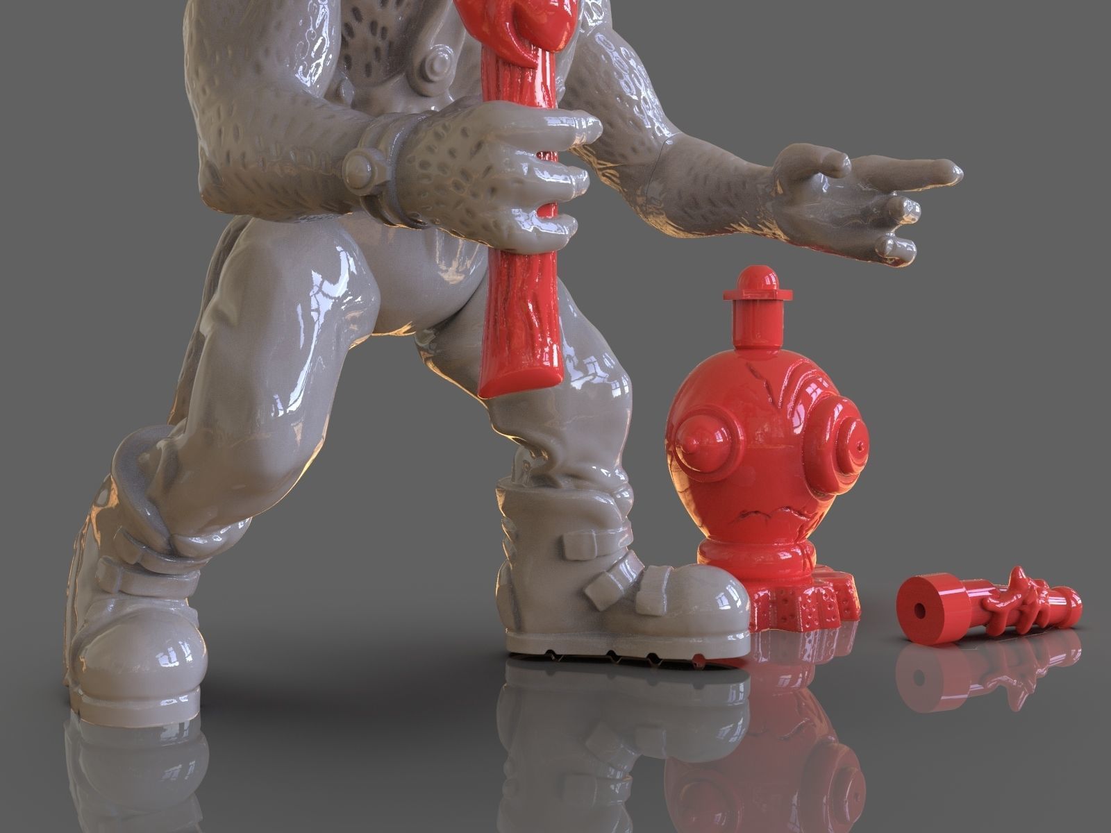 TMNT Hot Spot Articulated Toy With Accessories 3D print model_13