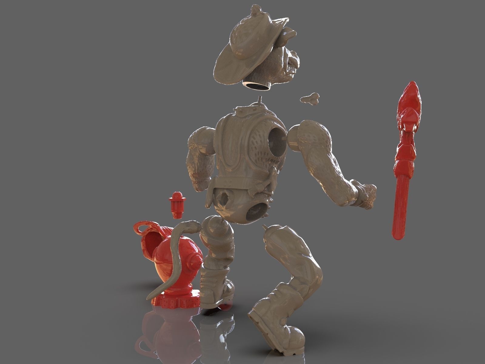 TMNT Hot Spot Articulated Toy With Accessories 3D print model_30