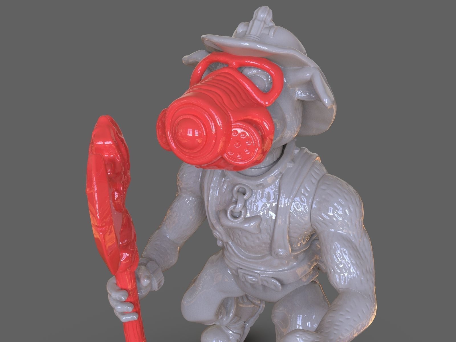 TMNT Hot Spot Articulated Toy With Accessories 3D print model_10