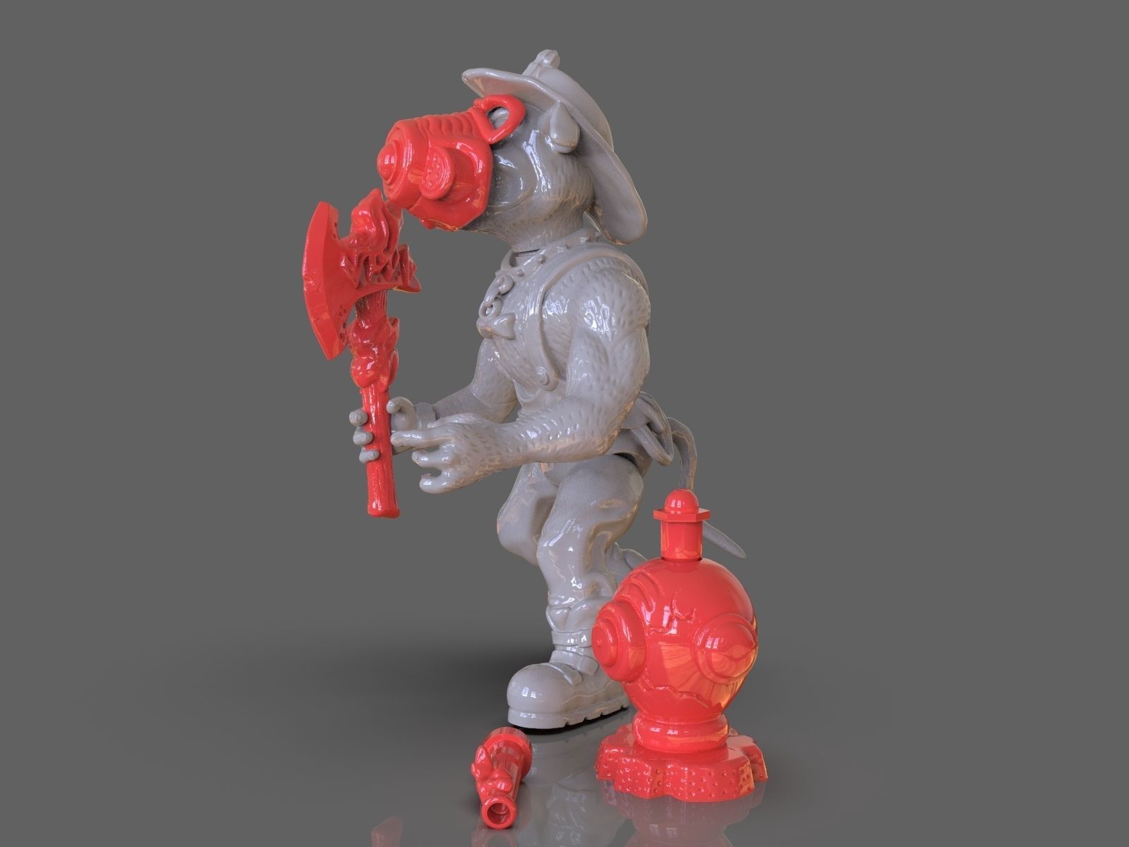 TMNT Hot Spot Articulated Toy With Accessories 3D print model_3