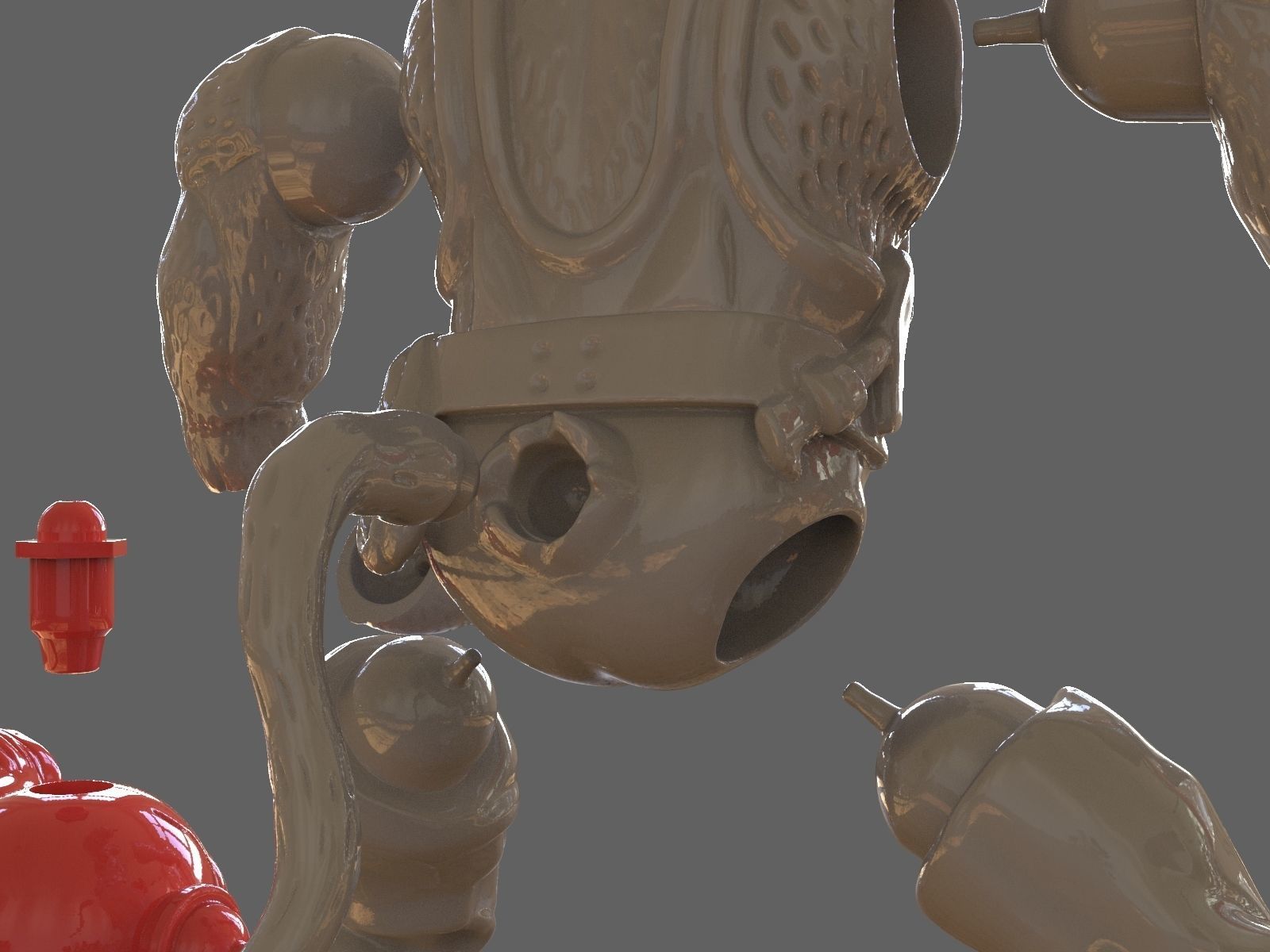 TMNT Hot Spot Articulated Toy With Accessories 3D print model_40