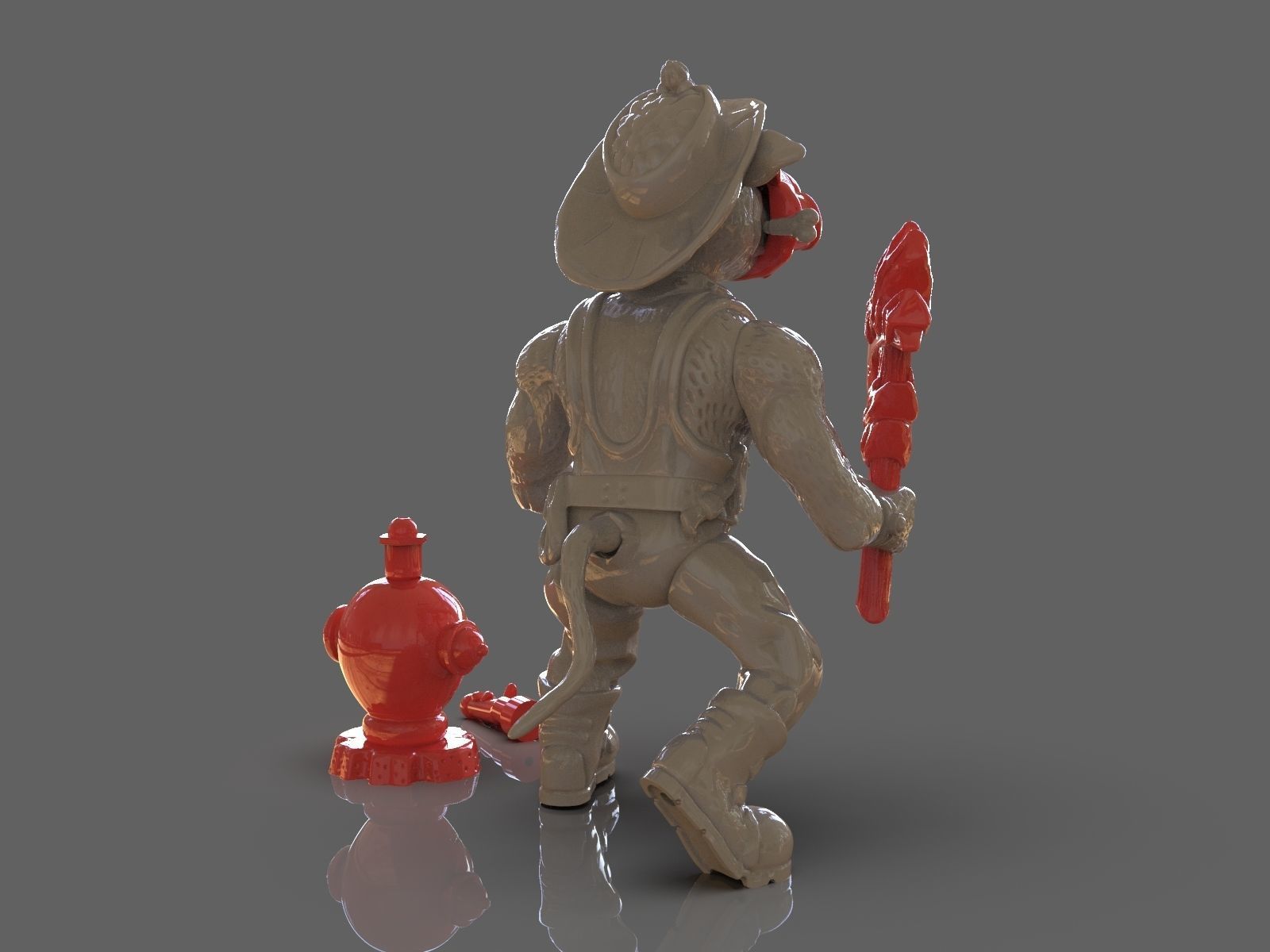 TMNT Hot Spot Articulated Toy With Accessories 3D print model_6