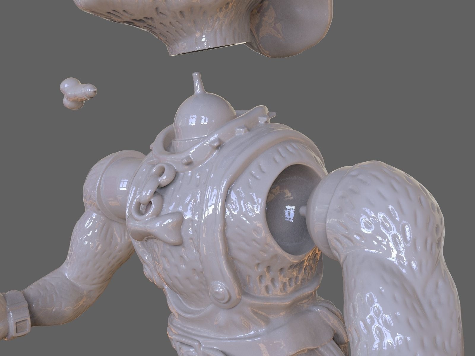 TMNT Hot Spot Articulated Toy With Accessories 3D print model_36