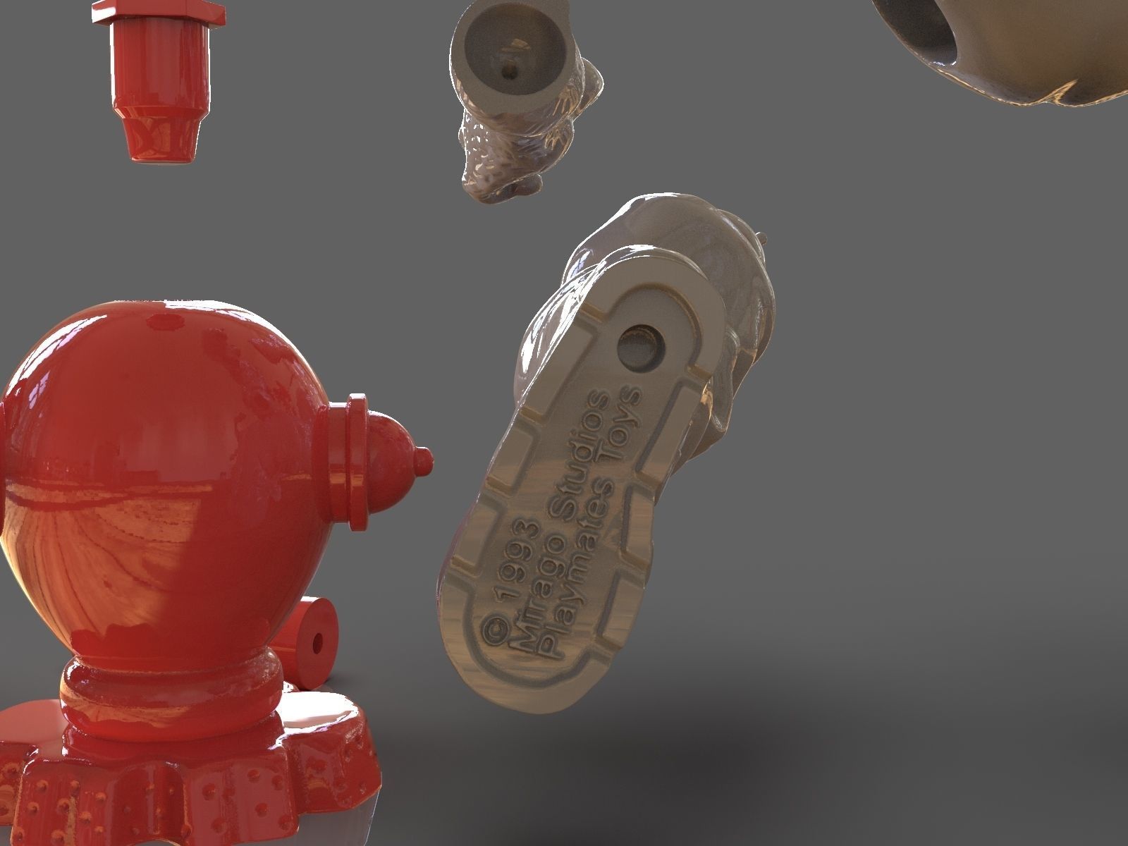 TMNT Hot Spot Articulated Toy With Accessories 3D print model_42