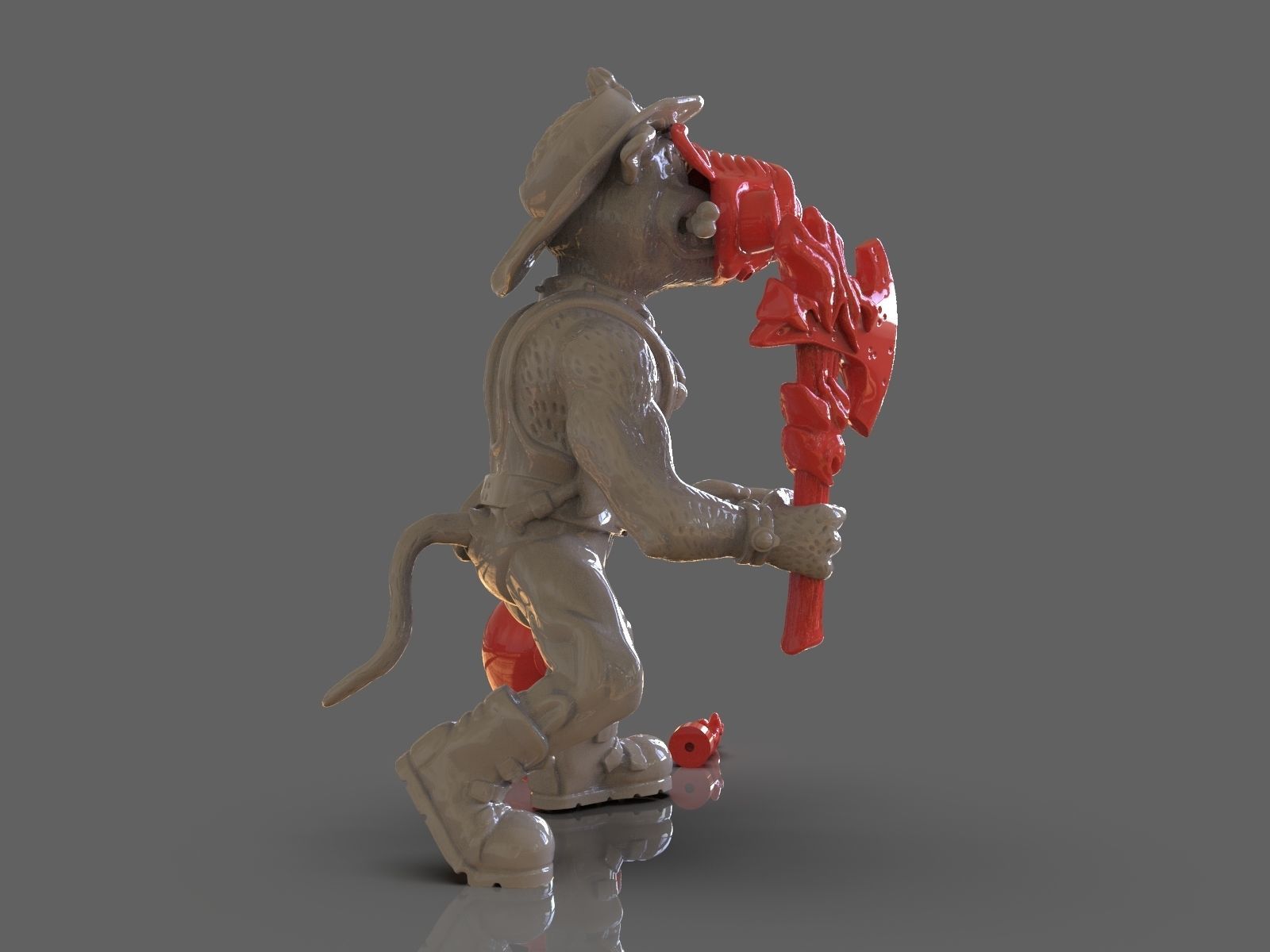 TMNT Hot Spot Articulated Toy With Accessories 3D print model_7