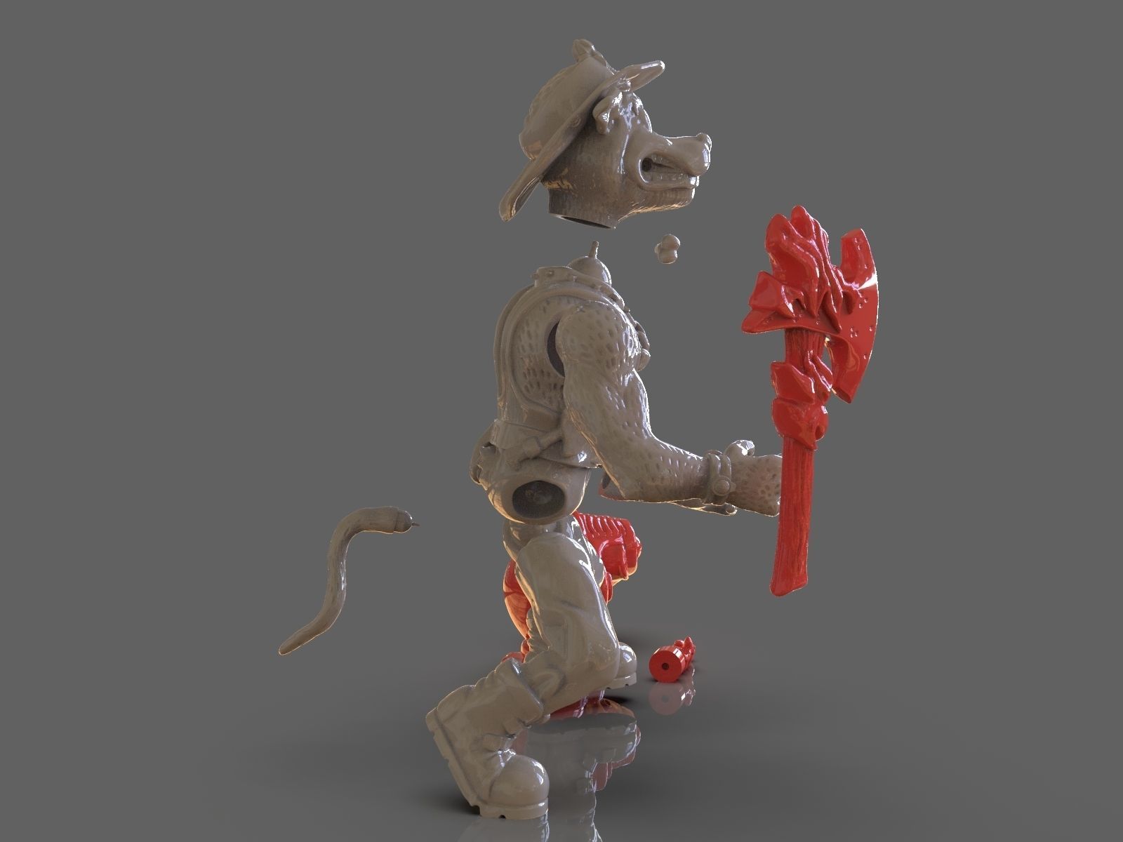 TMNT Hot Spot Articulated Toy With Accessories 3D print model_29