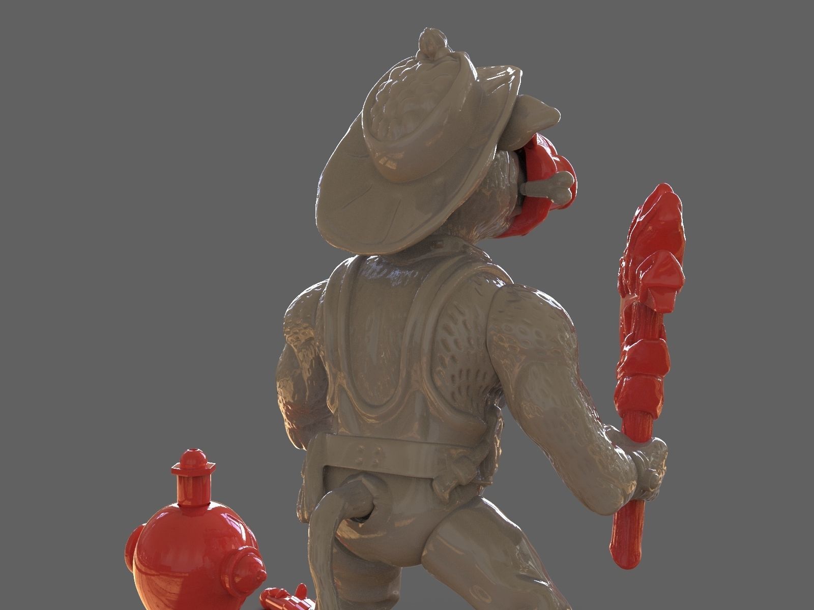 TMNT Hot Spot Articulated Toy With Accessories 3D print model_15